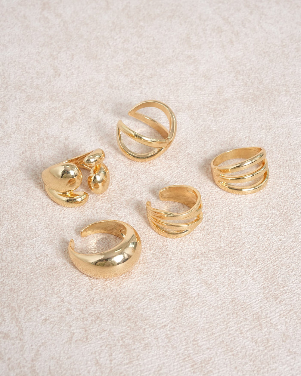 Gold Alloy Open Ring | Rihoas
