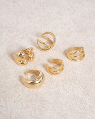 Gold Alloy Open Ring | Rihoas