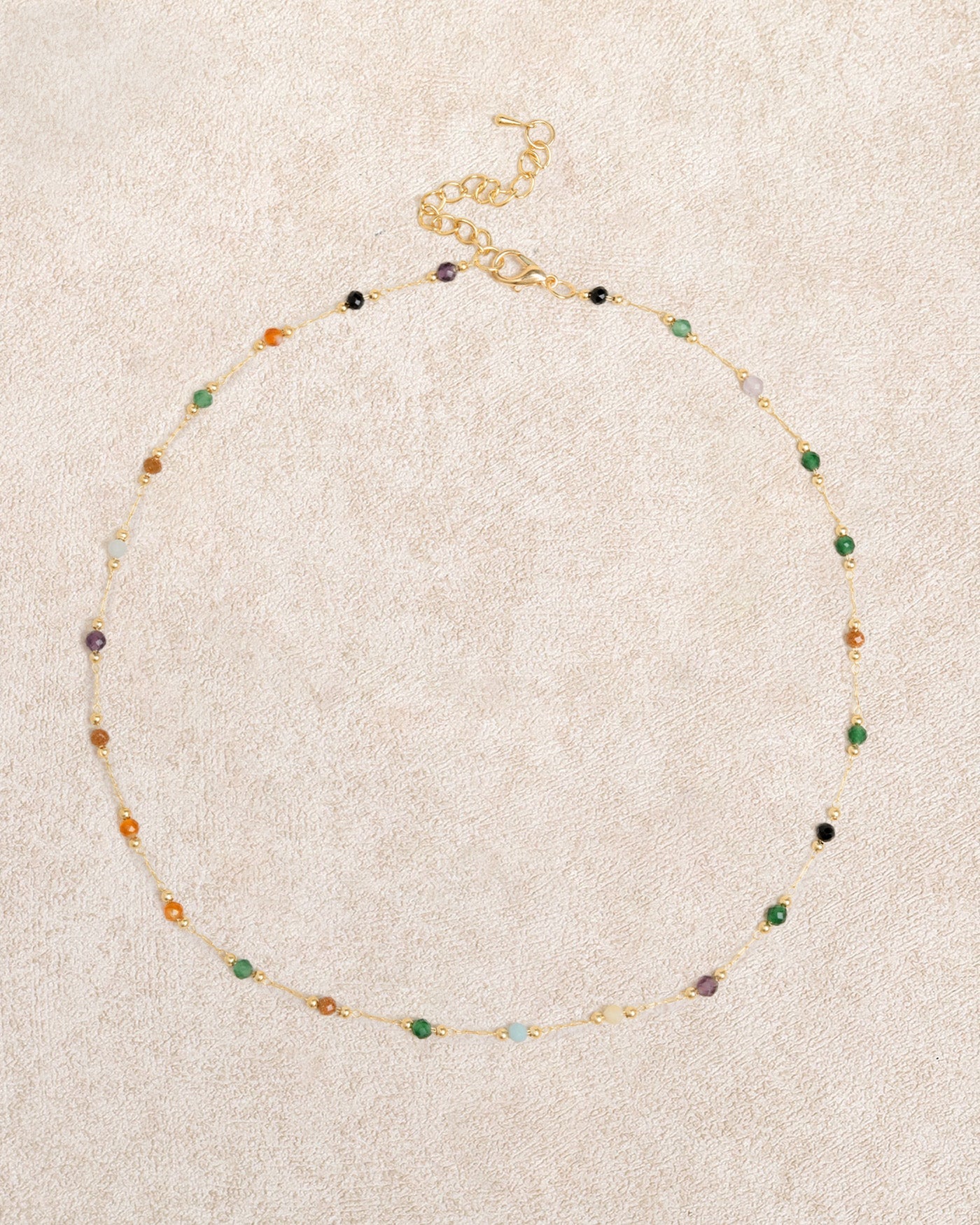 Gold Spacer Bead Necklace | Rihoas