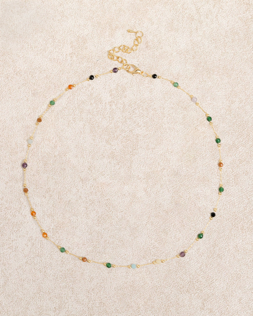 Gold Spacer Bead Necklace | Rihoas