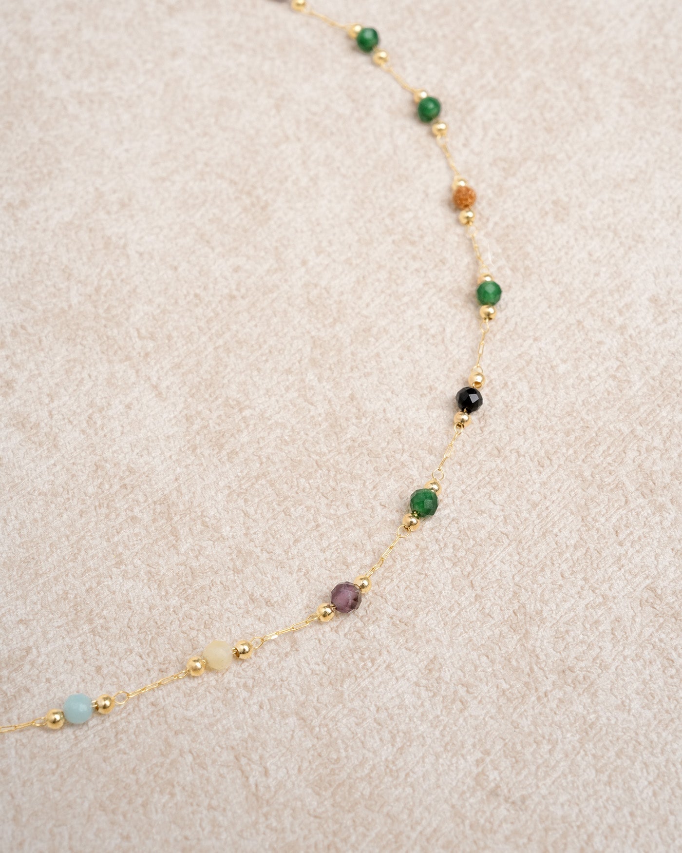 Gold Spacer Bead Necklace | Rihoas