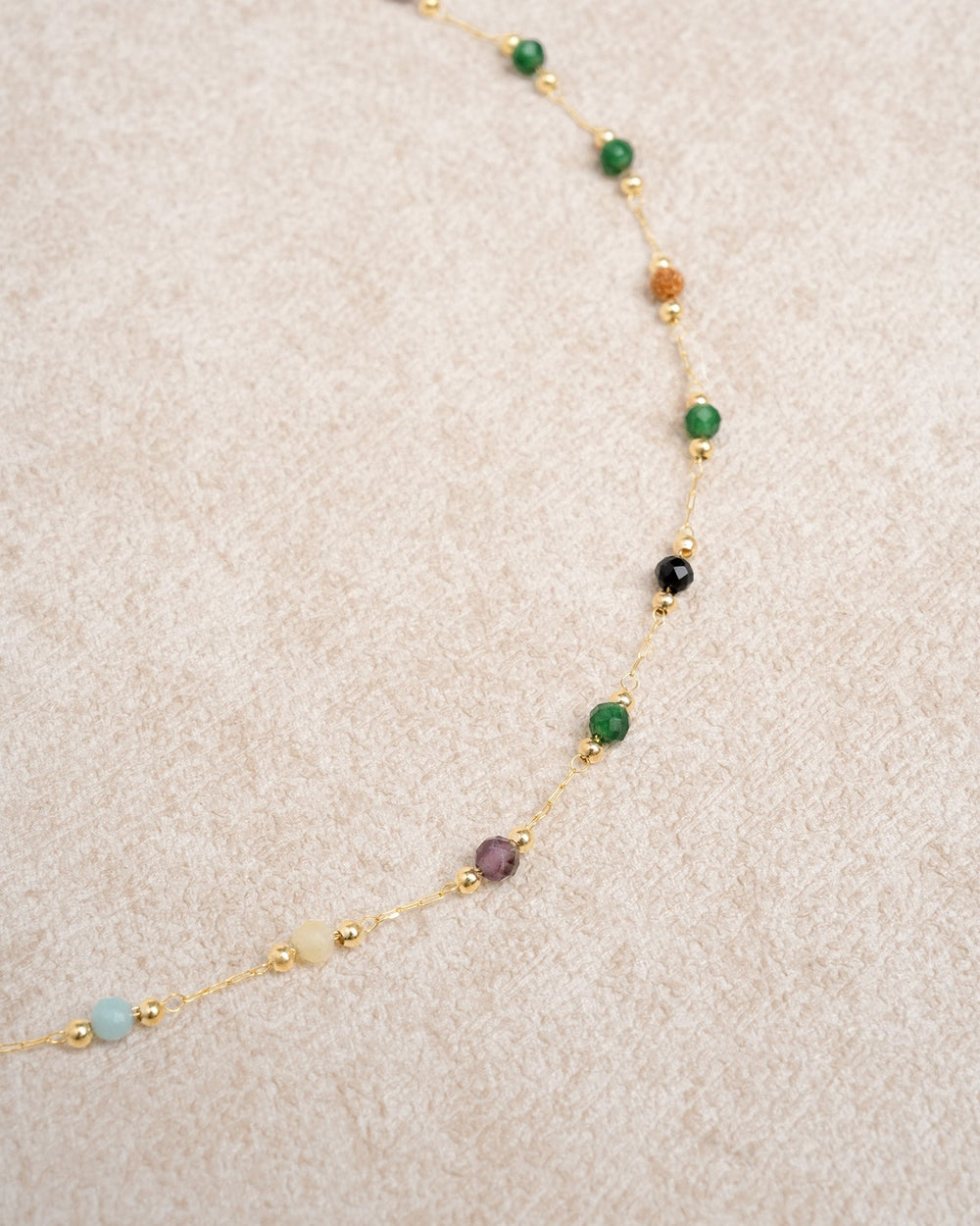 Gold Spacer Bead Necklace | Rihoas