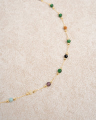 Gold Spacer Bead Necklace | Rihoas
