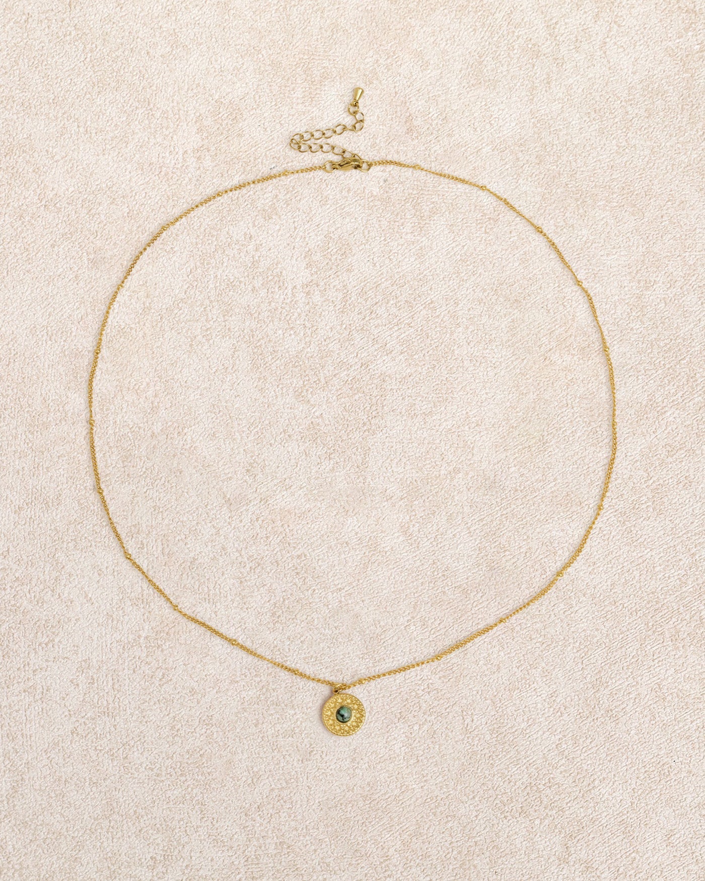 Gold Titanium Tteel Necklace | Rihoas
