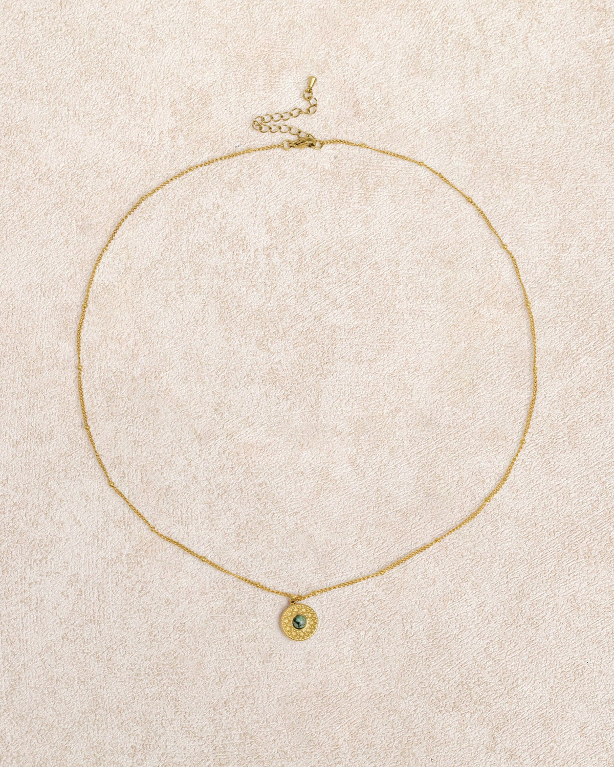Gold Titanium Tteel Necklace | Rihoas