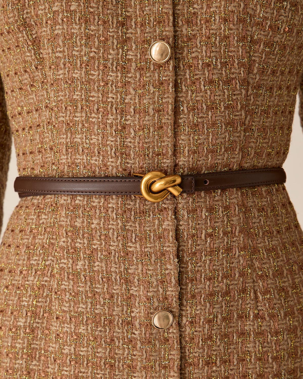 Coffee Retro Leather Belts | Rihoas
