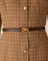 Coffee Retro Leather Belts | Rihoas