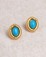 Blue Turquoise Earrings | Rihoas