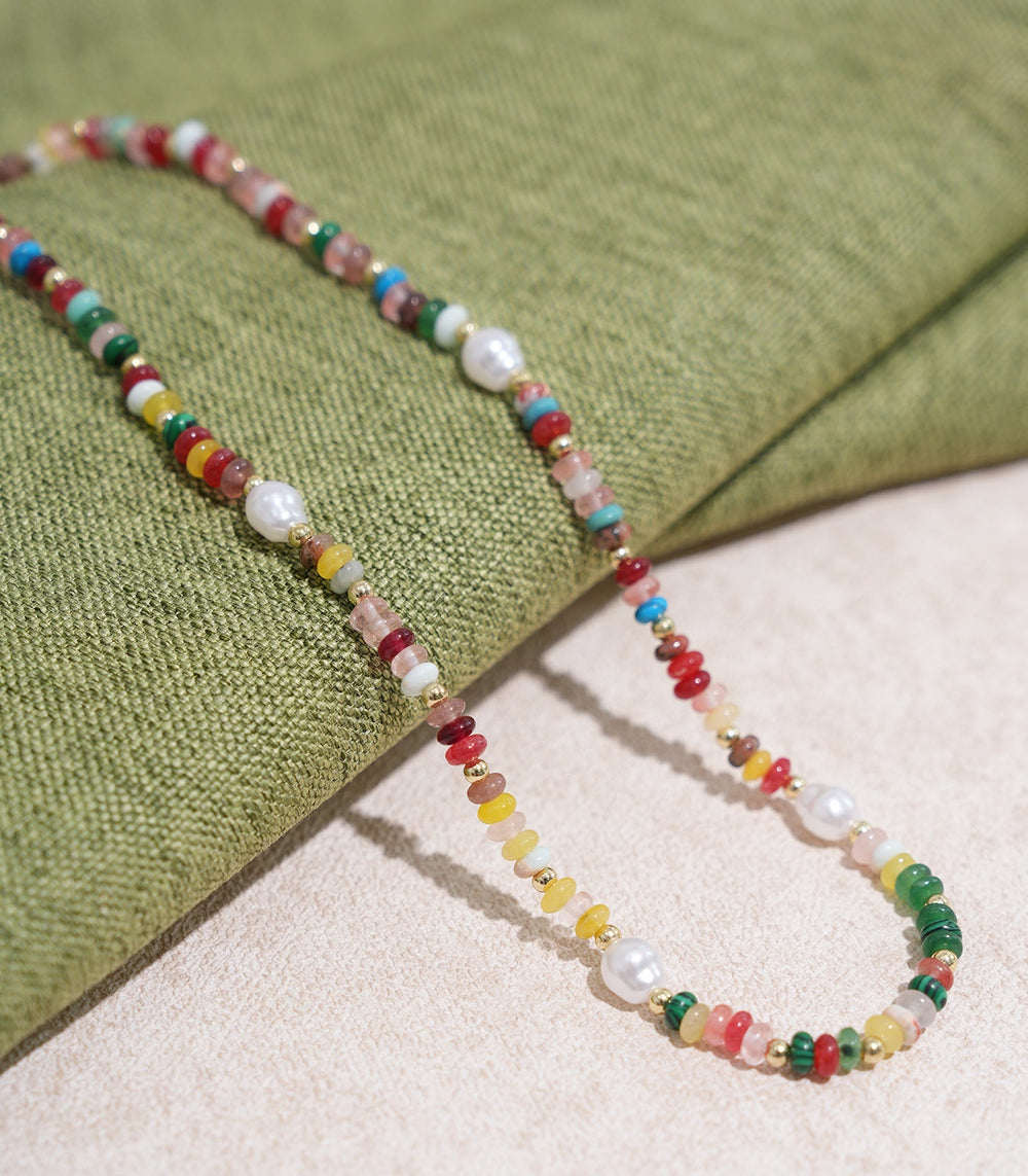 Women's Rainbow Stripes Necklace | Rihoas