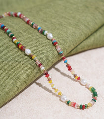 Women's Rainbow Stripes Necklace | Rihoas