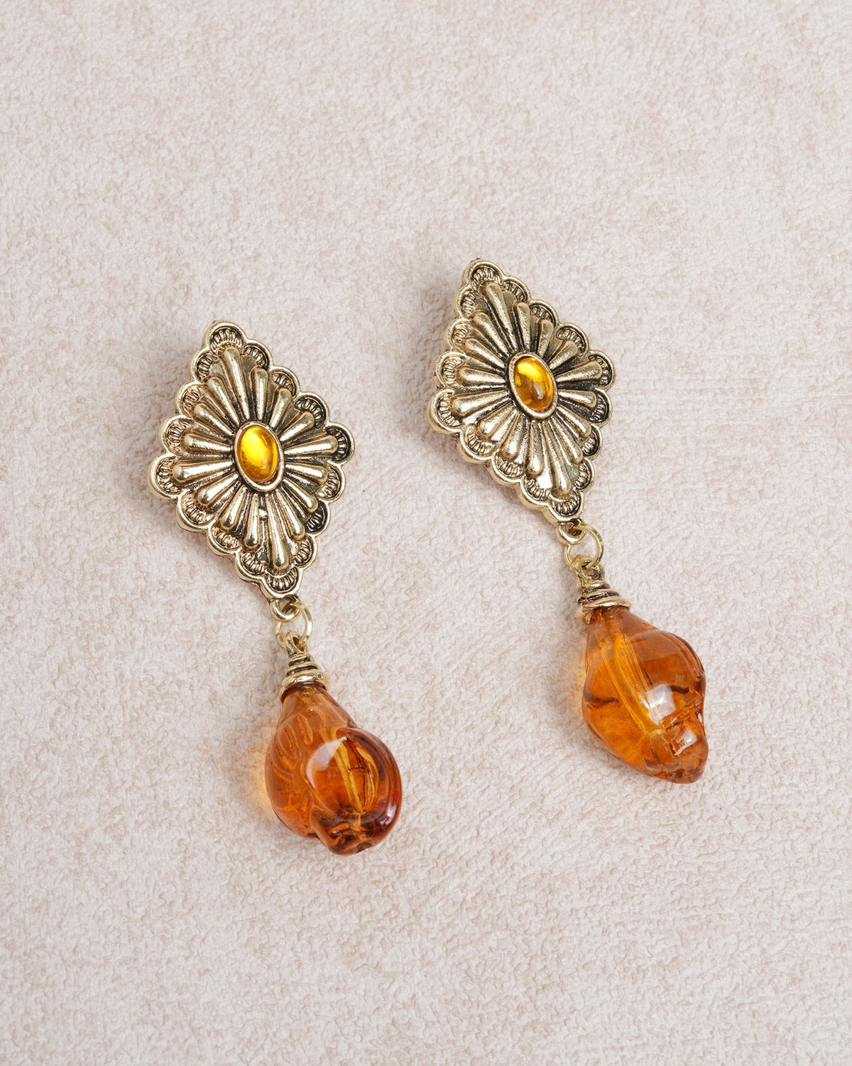 Orange Earrings | Rihoas