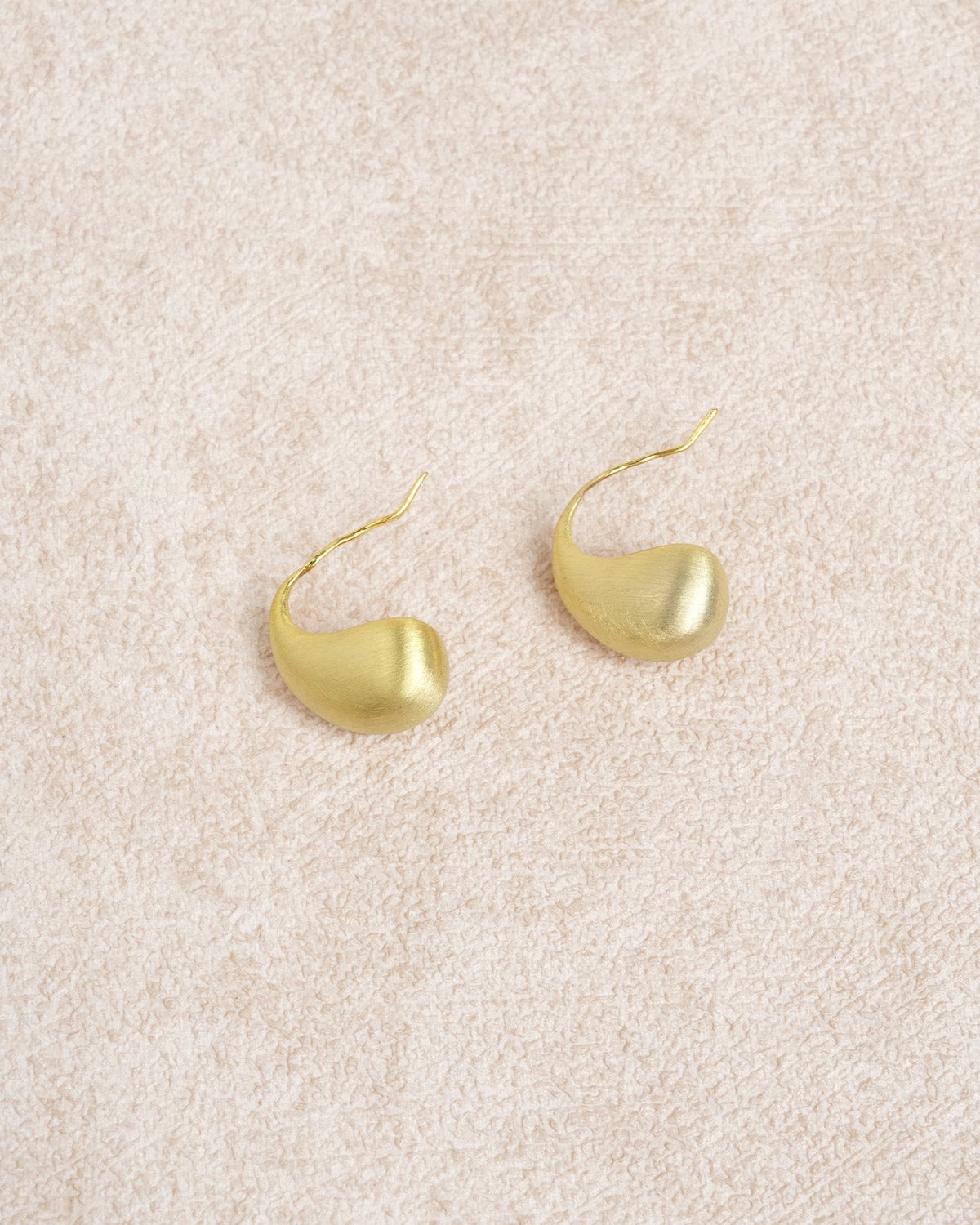 Gold Brass Earrings | Rihoas