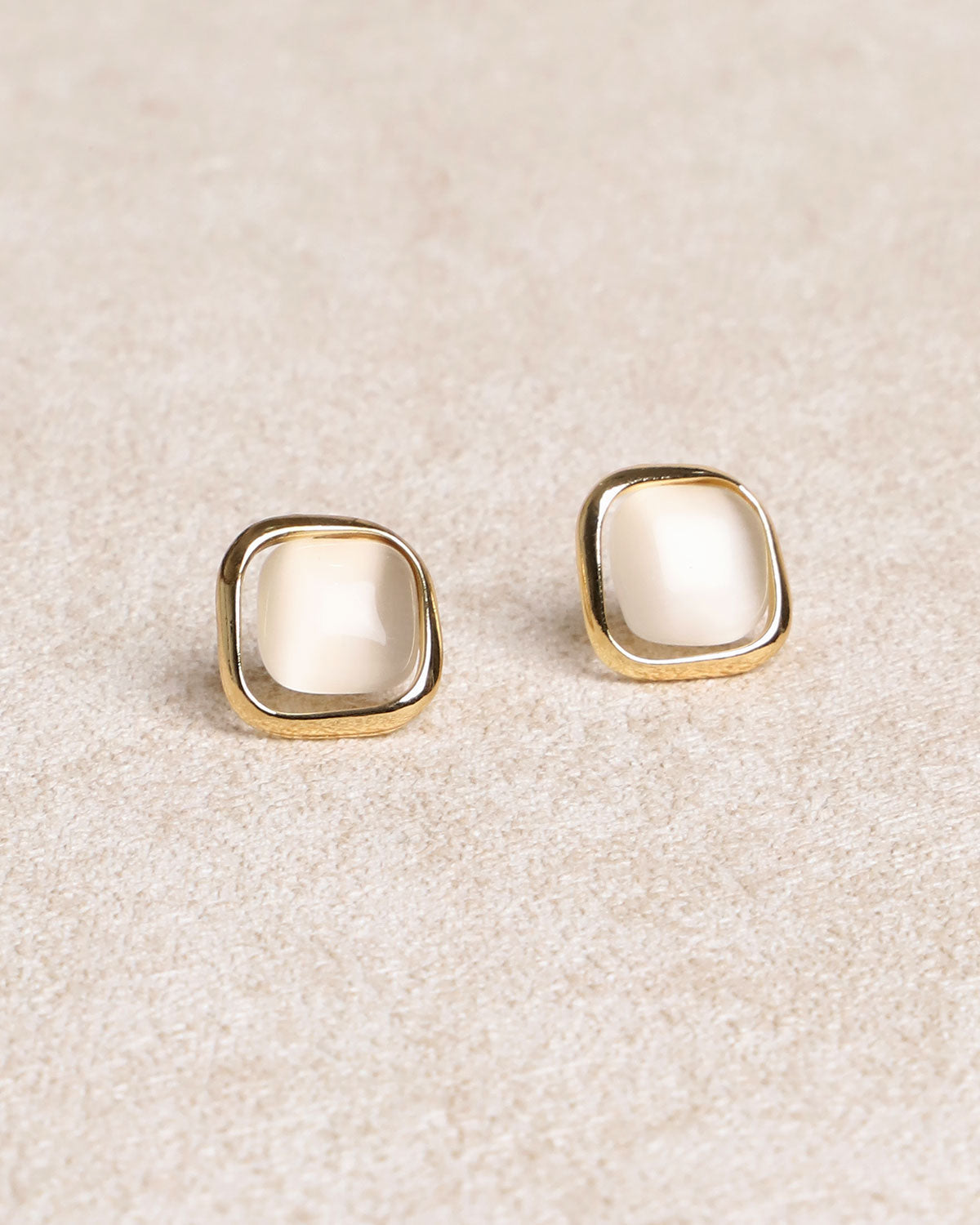 Gold Opal Earrings | Rihoas
