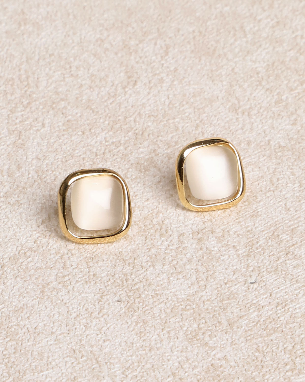Gold Opal Earrings | Rihoas