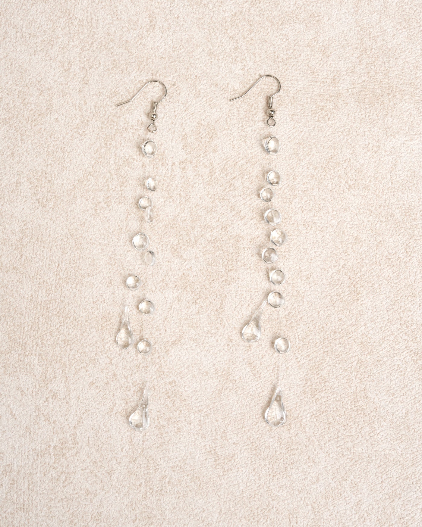 White Silver Earrings | Rihoas