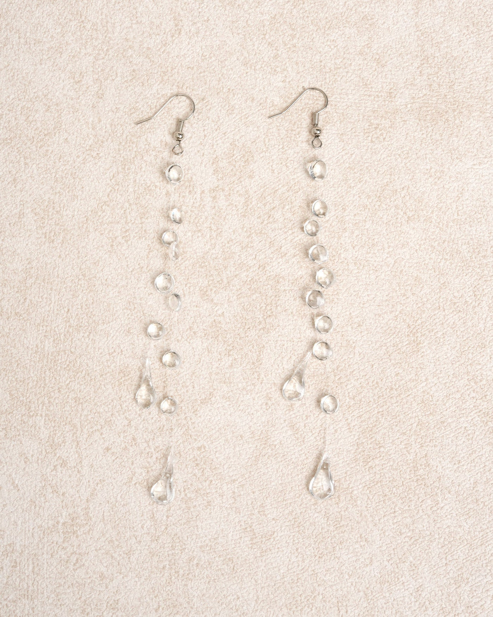White Silver Earrings | Rihoas
