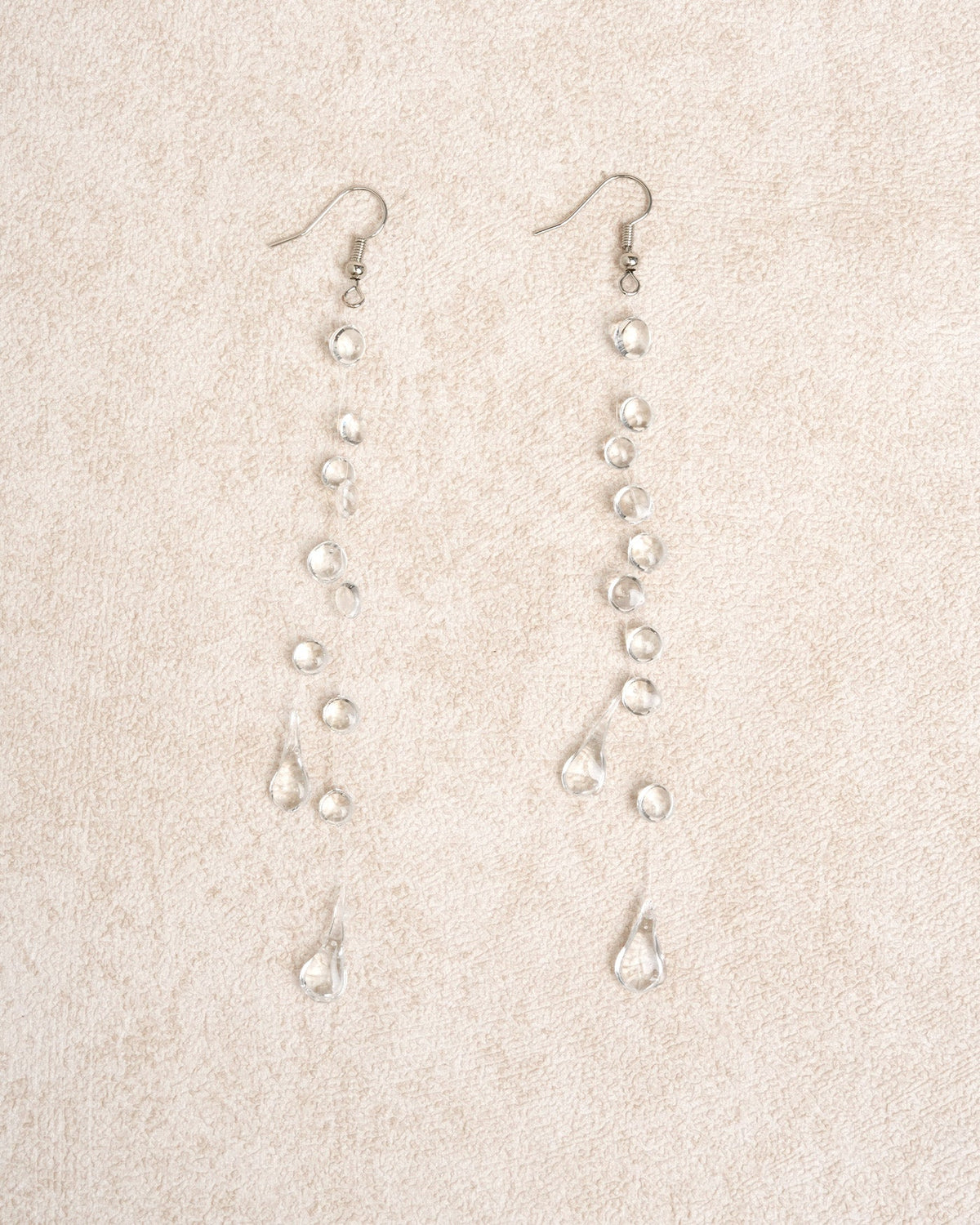 White Silver Earrings | Rihoas
