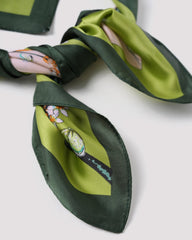 Green Floral Scarve | Rihoas