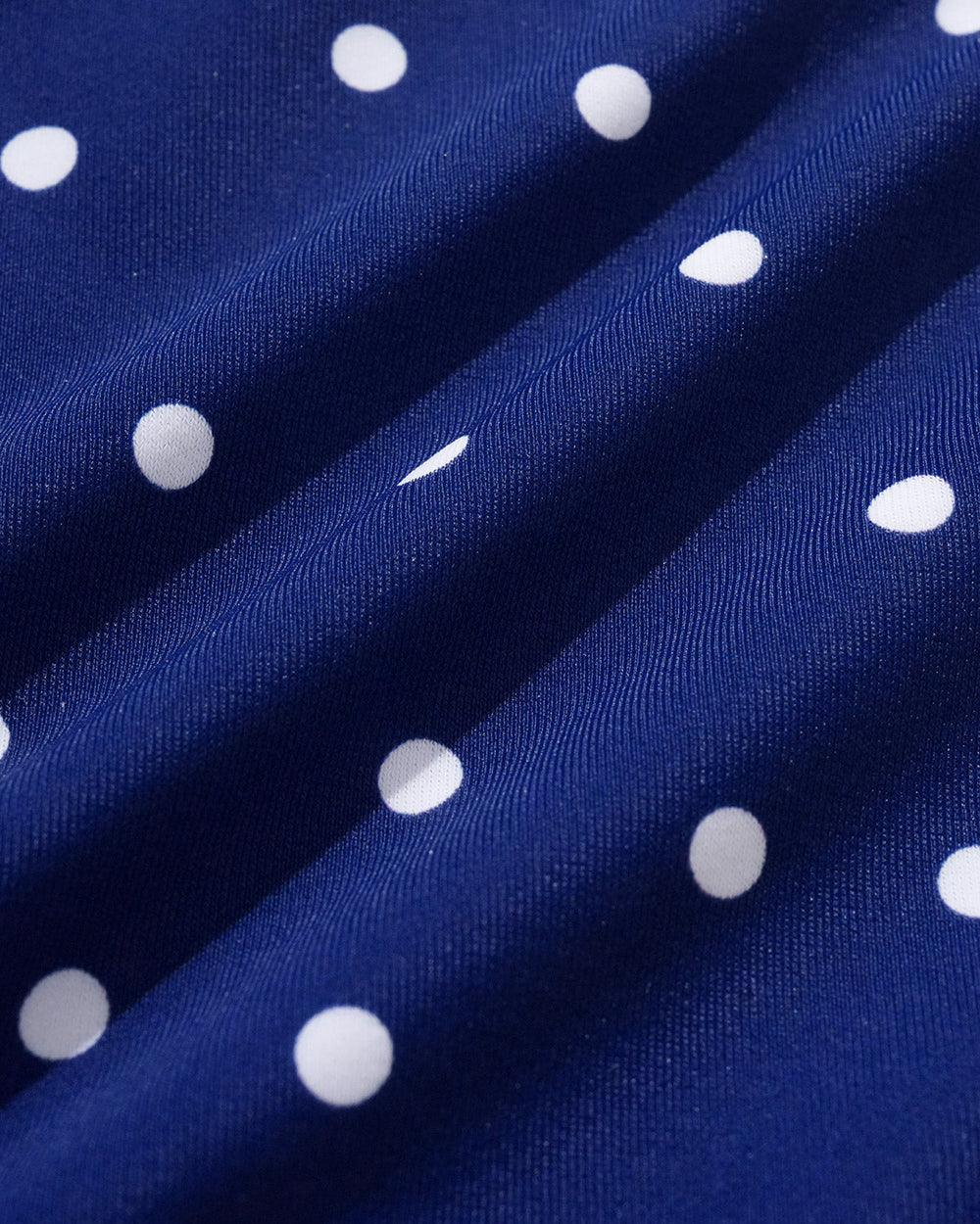 Blue Print Polka Dot One Piece Swimwear | Rihoas
