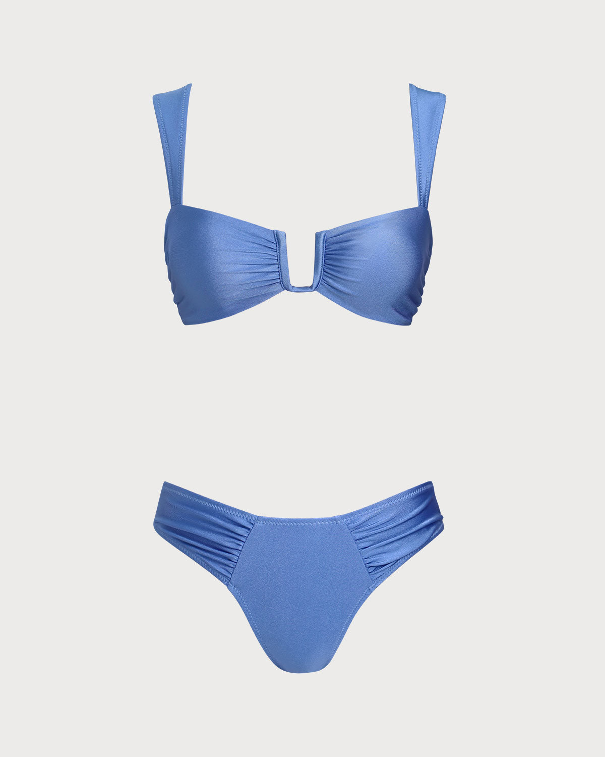 Blue Triangle High Stretch Bikini Set | Rihoas