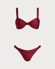 Red Bralette Bikini Sets | Rihoas