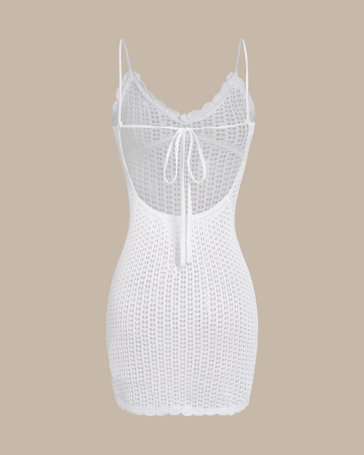 White Drawstring Cover-up | Rihoas