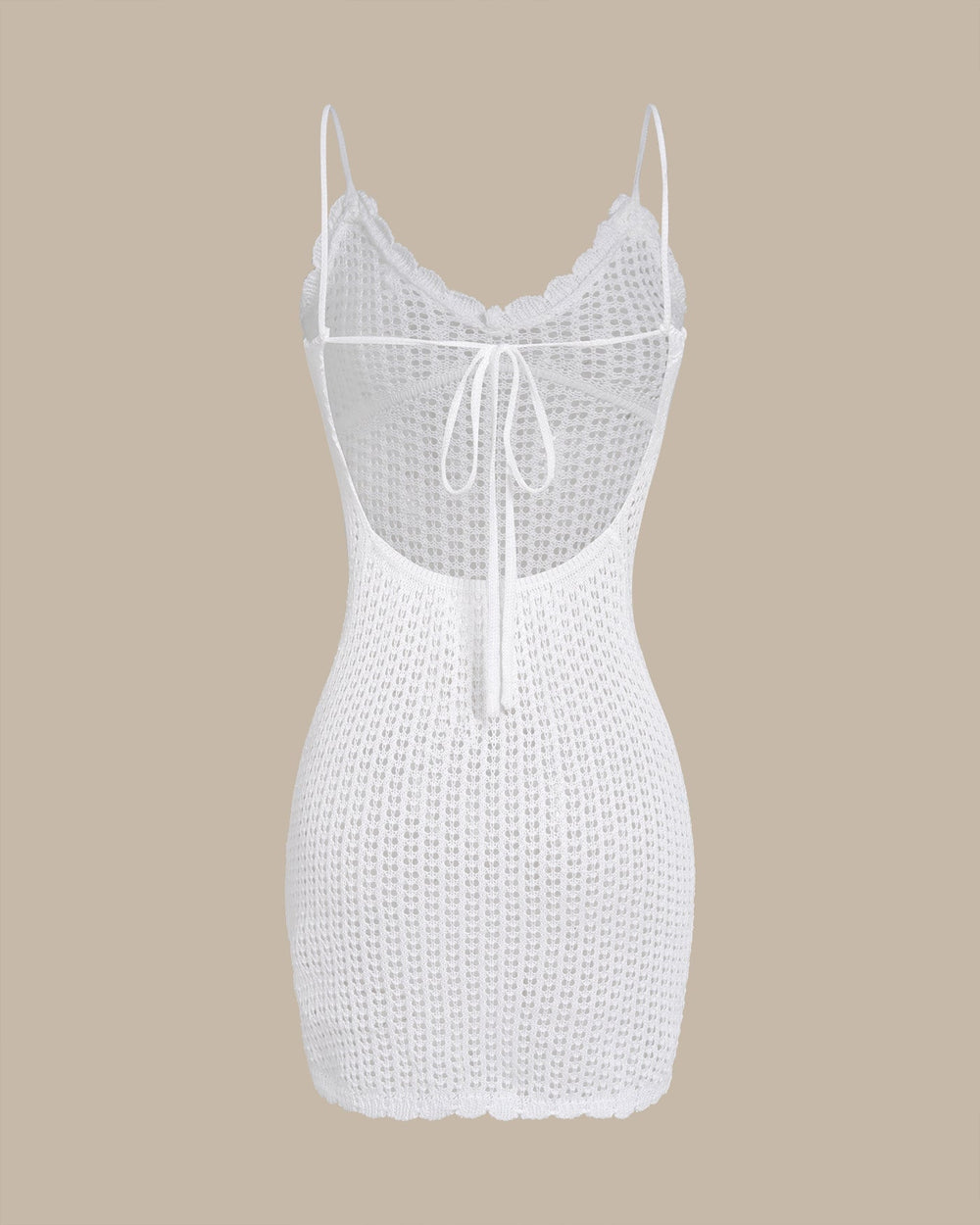 White Drawstring Cover-up | Rihoas