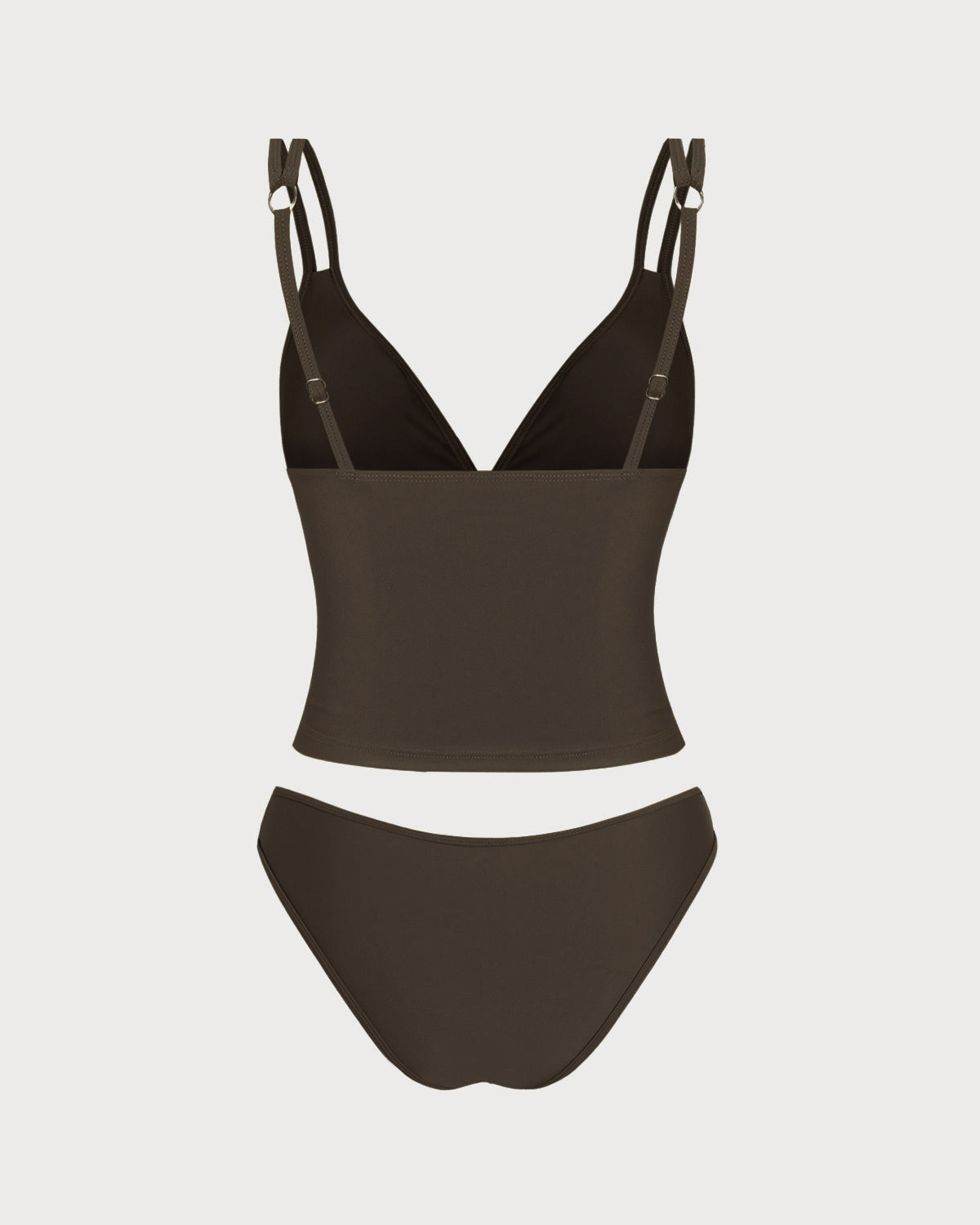 Coffee High Stretch Tankini Set | Rihoas