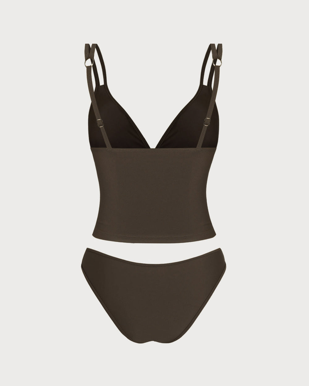 Coffee High Stretch Tankini Set | Rihoas