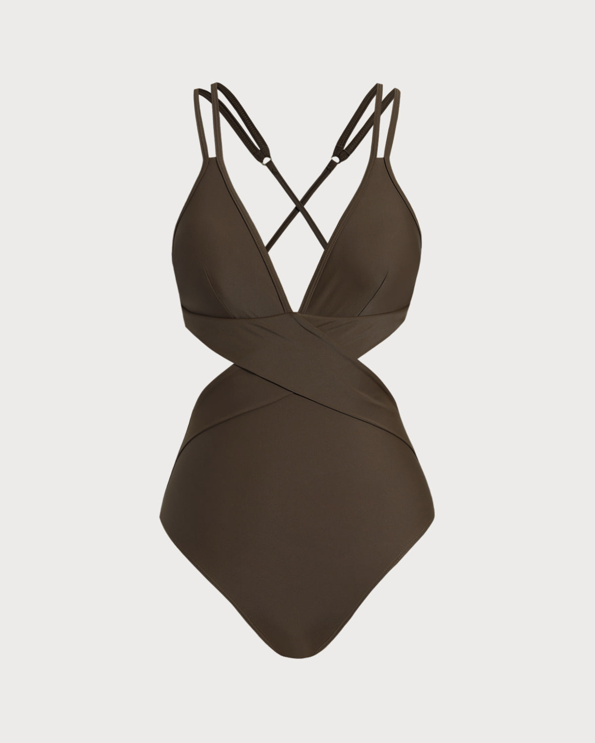 Coffee X Cross One Piece Swimwear | Rihoas