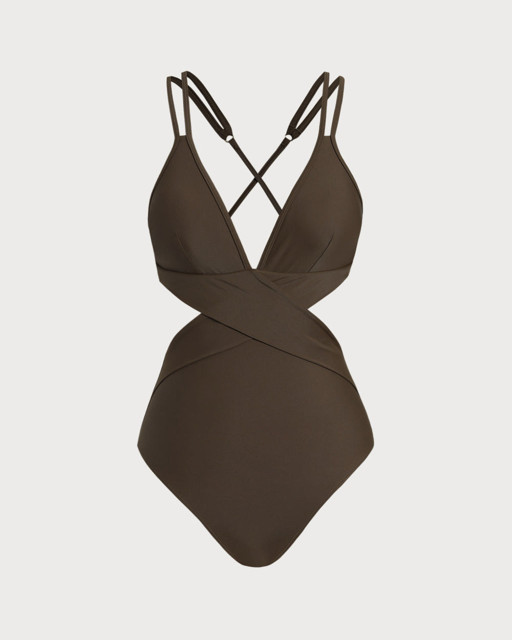 Coffee X Cross One Piece Swimwear | Rihoas