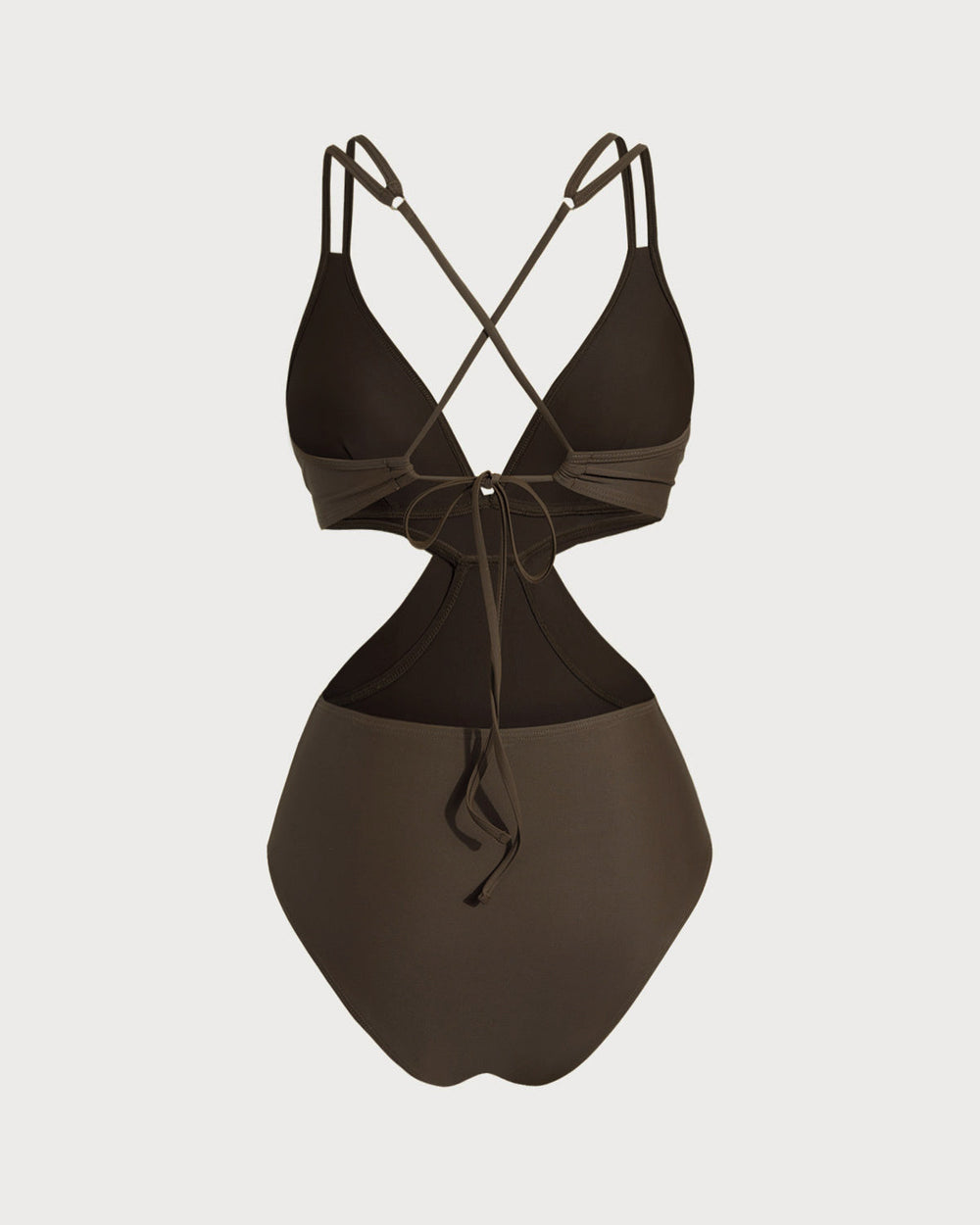 Coffee X Cross One Piece Swimwear | Rihoas