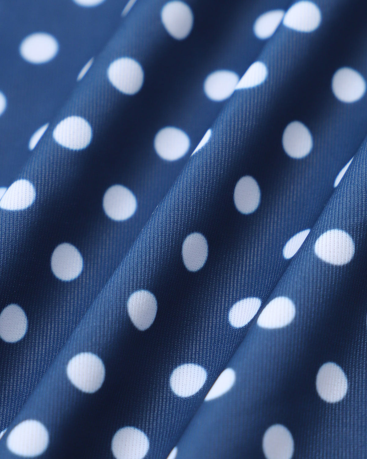 Blue Polka Dot One Piece Swimwear | Rihoas