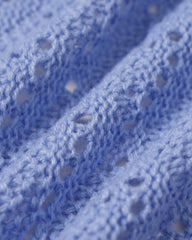 Blue Textured Contrasting Cover-up | Rihoas