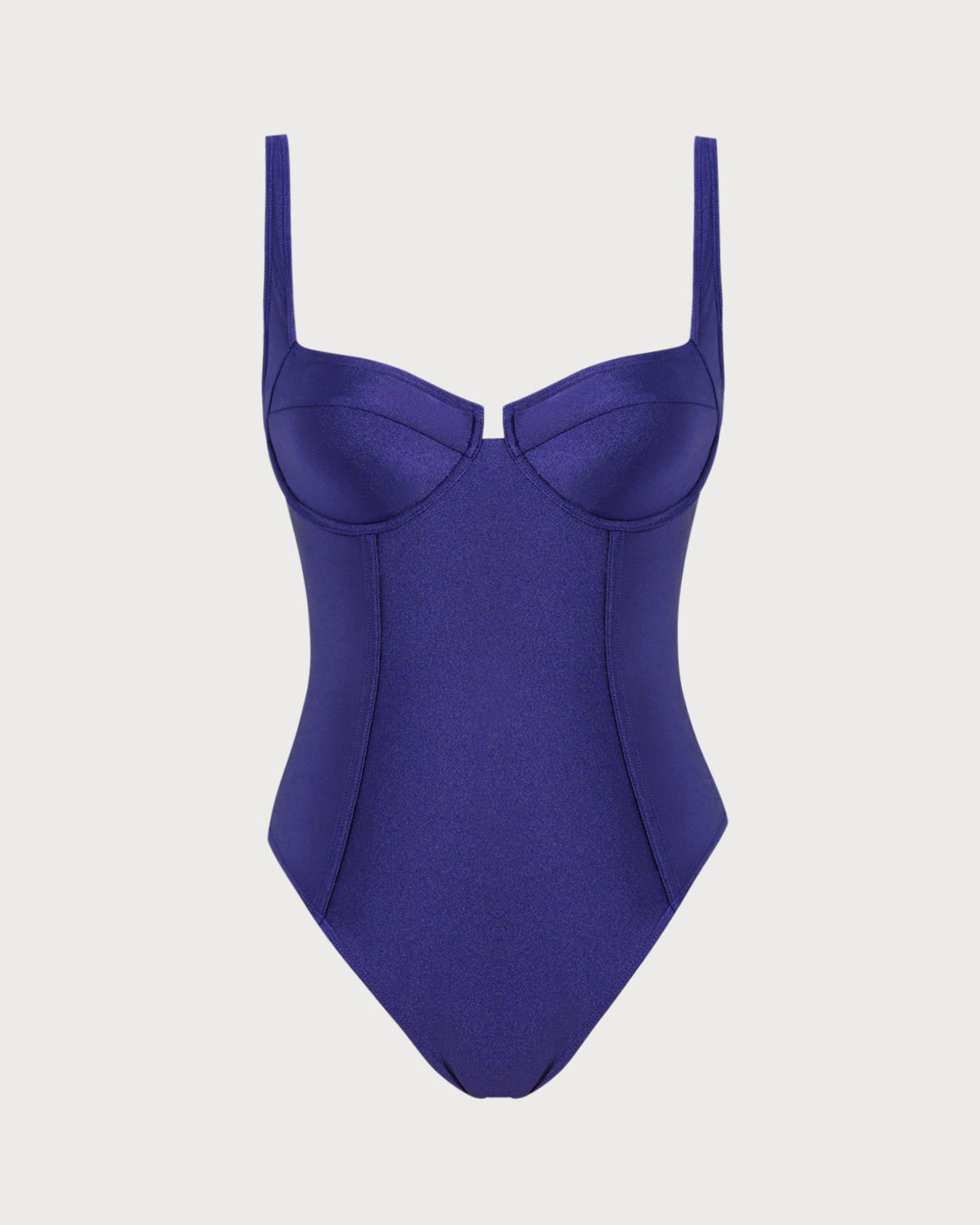 Navy Underwire One Piece Swimwear | Rihoas