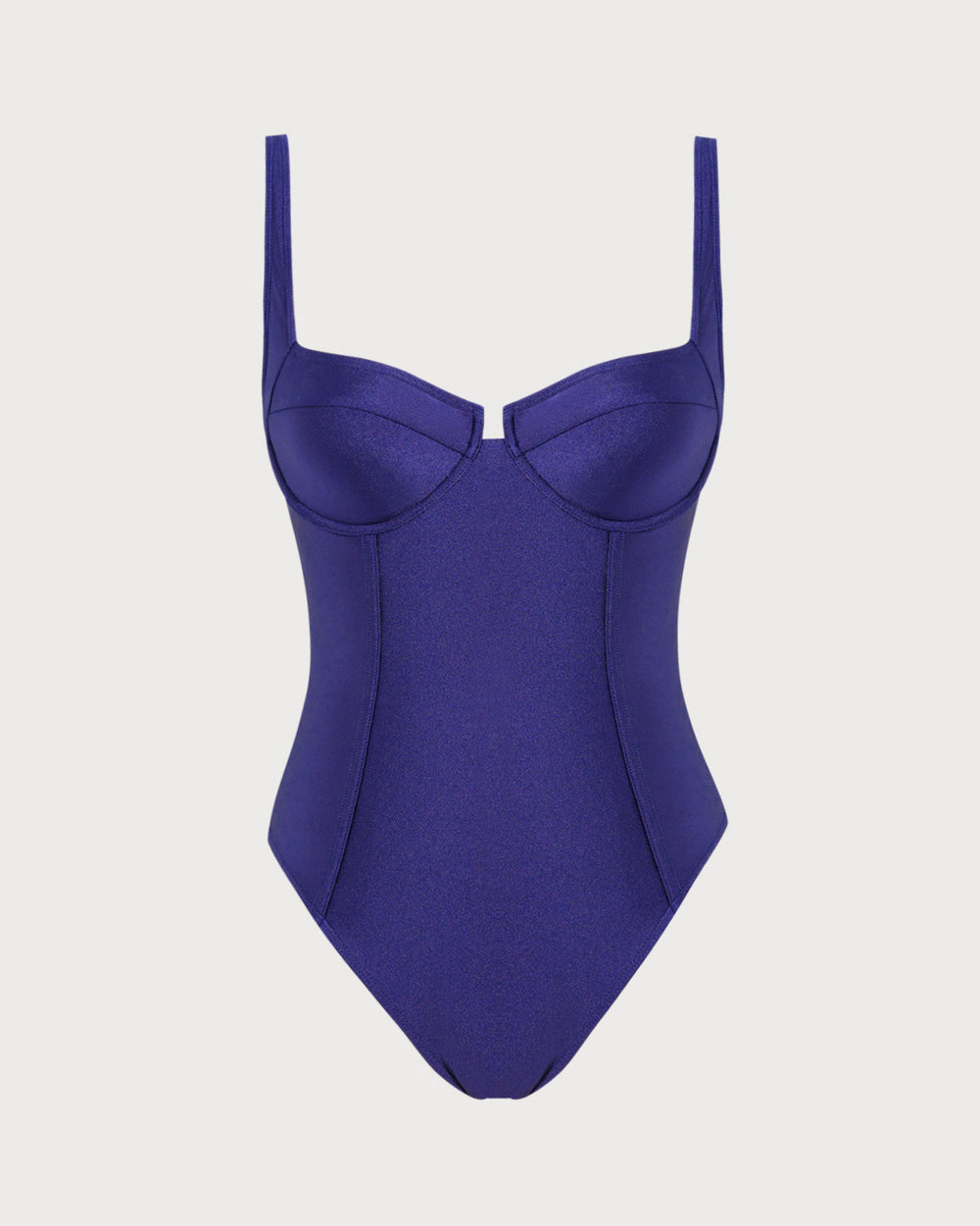 Navy Underwire One Piece Swimwear | Rihoas