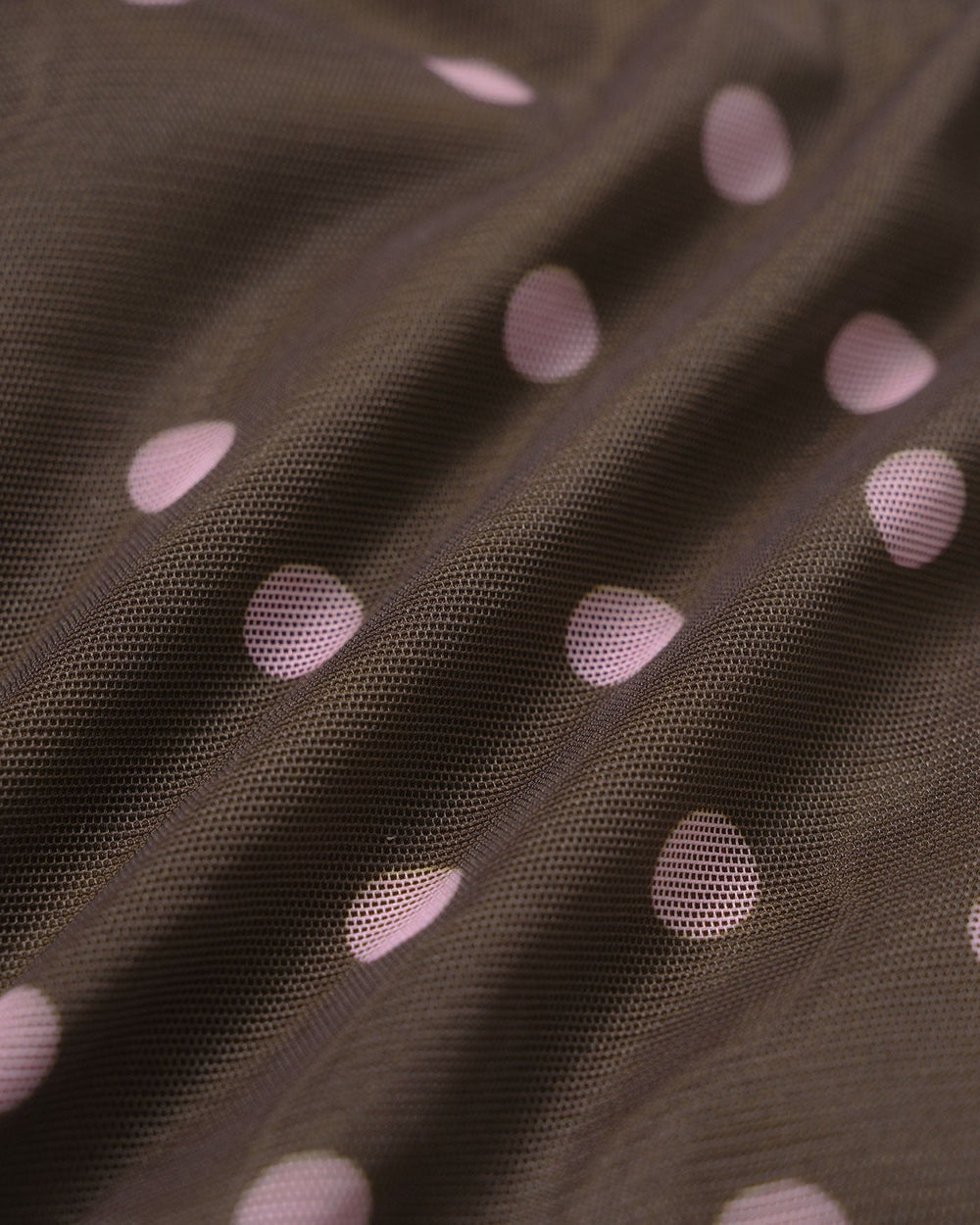 Coffee V Neck Polka Dot Tankini Set | Rihoas