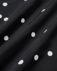 Black Polka Dots One Piece Swimwear | Rihoas