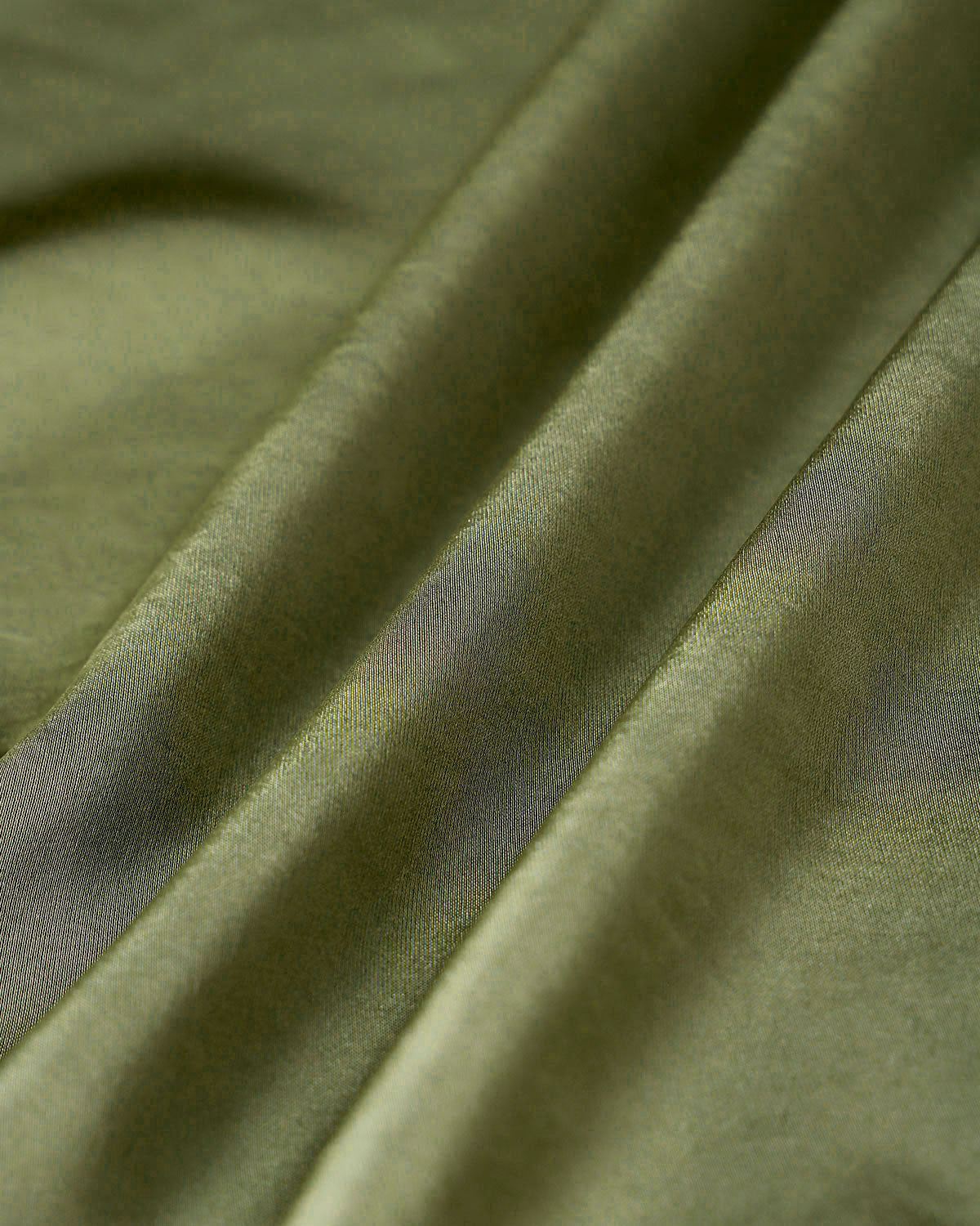 Green Satin Elastic Waist A-Line Mini Skirt | Rihoas