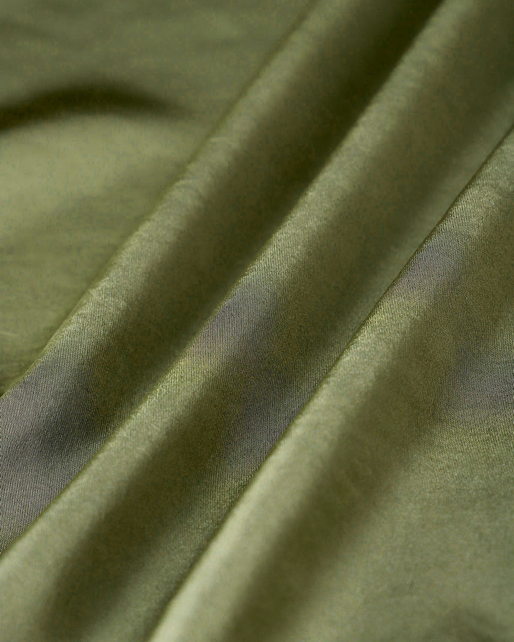 Green Satin Elastic Waist A-Line Mini Skirt | Rihoas