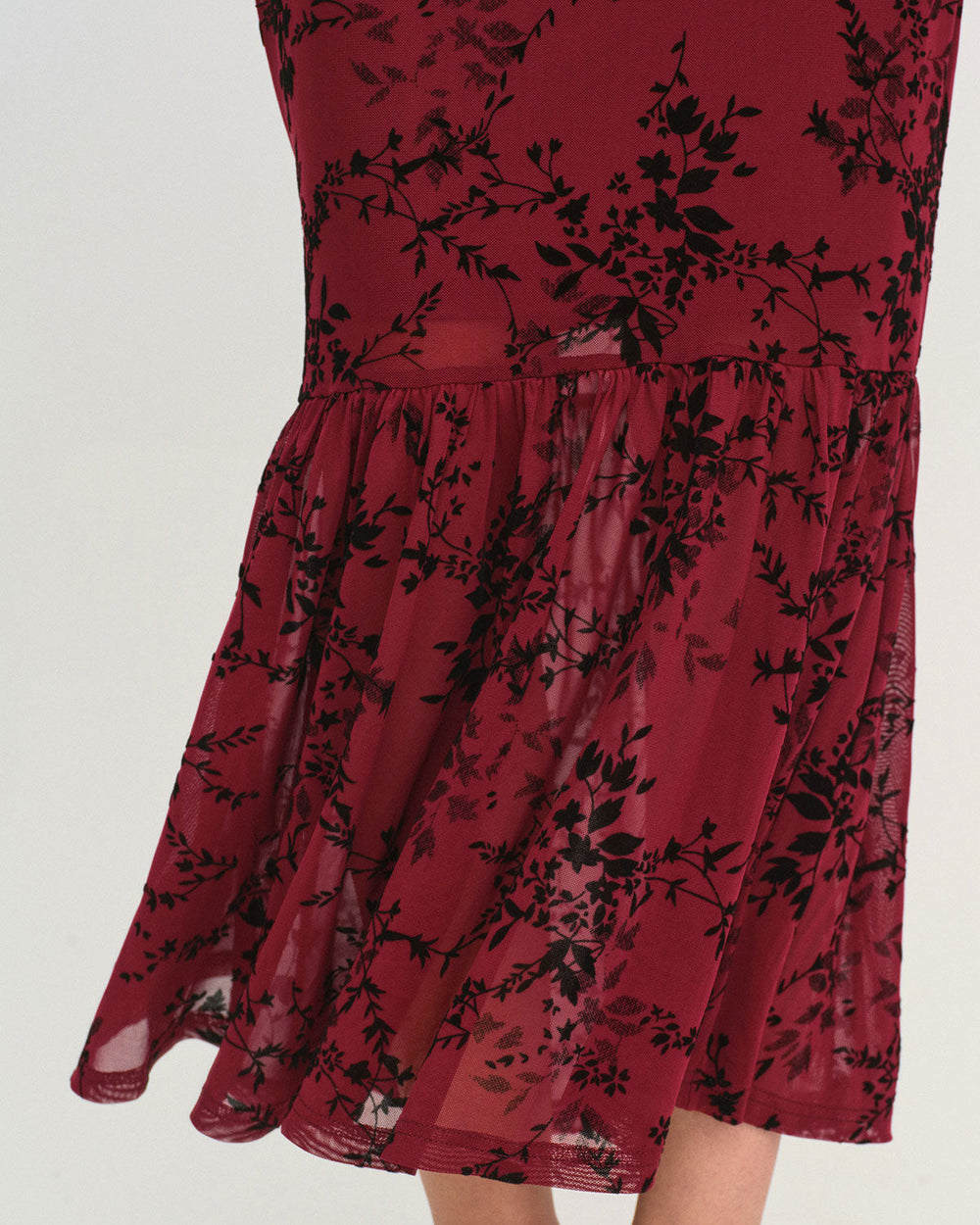 Red Floral Sleeveless Maxi Dress | Rihoas