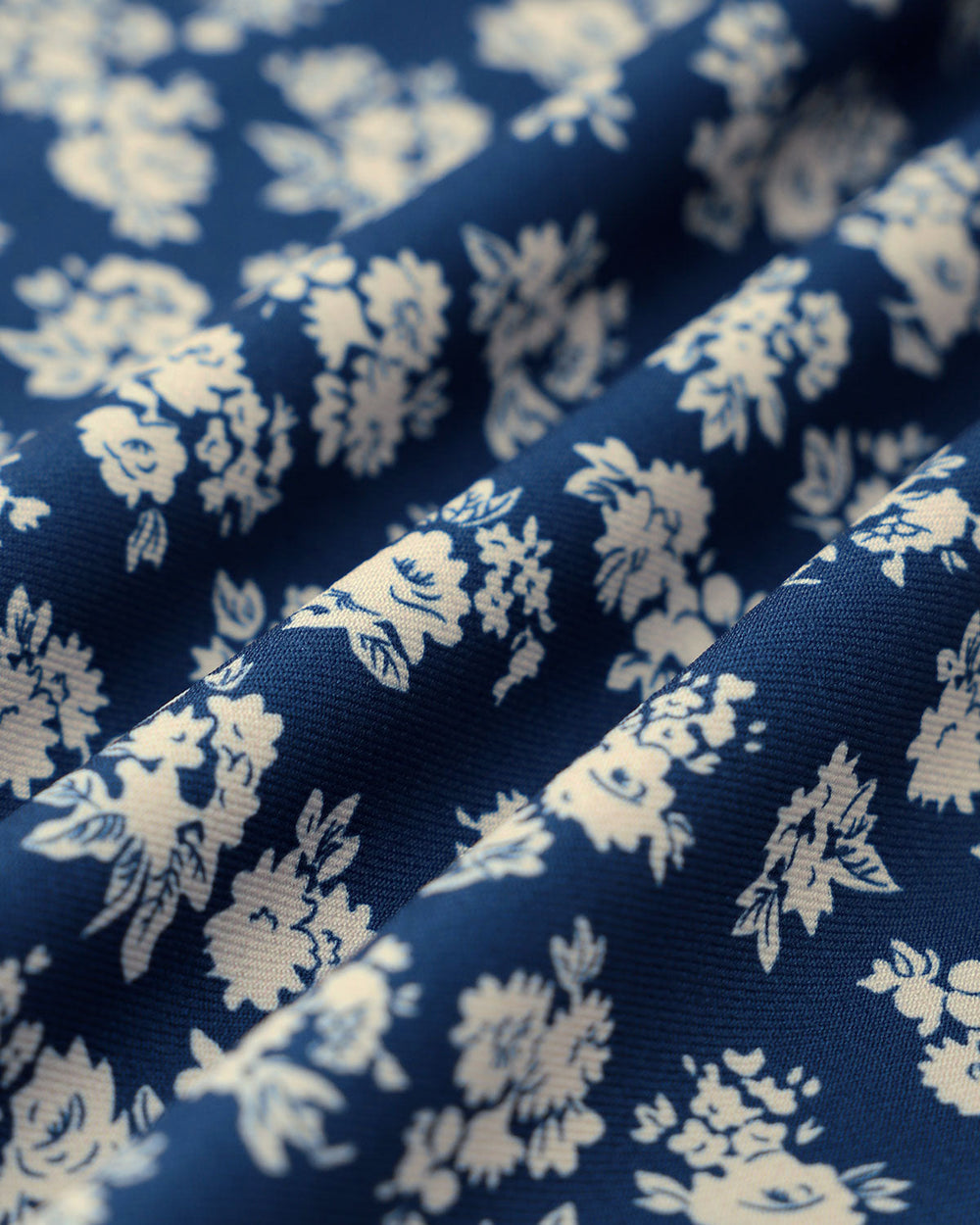 Navy Floral A-Line Mini Skirt | Rihoas