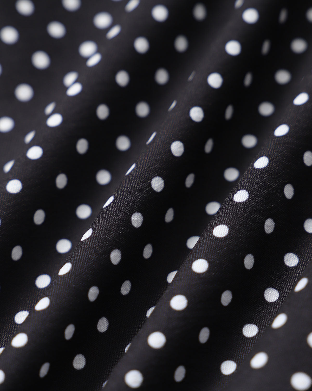 Black Polka Dot Lace Trim Blouse | Rihoas