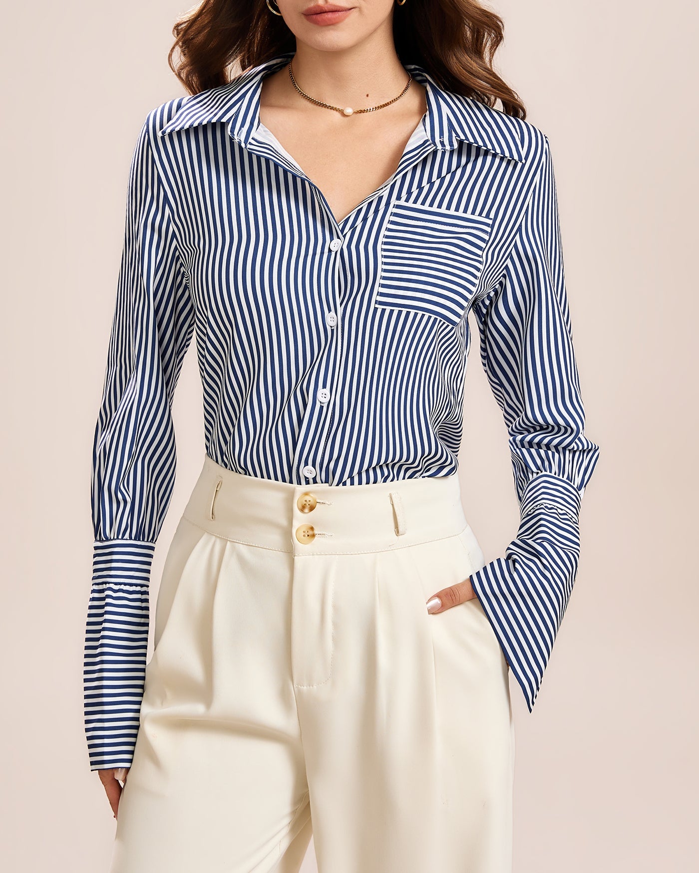 Blue Collar Button Shirt | Rihoas