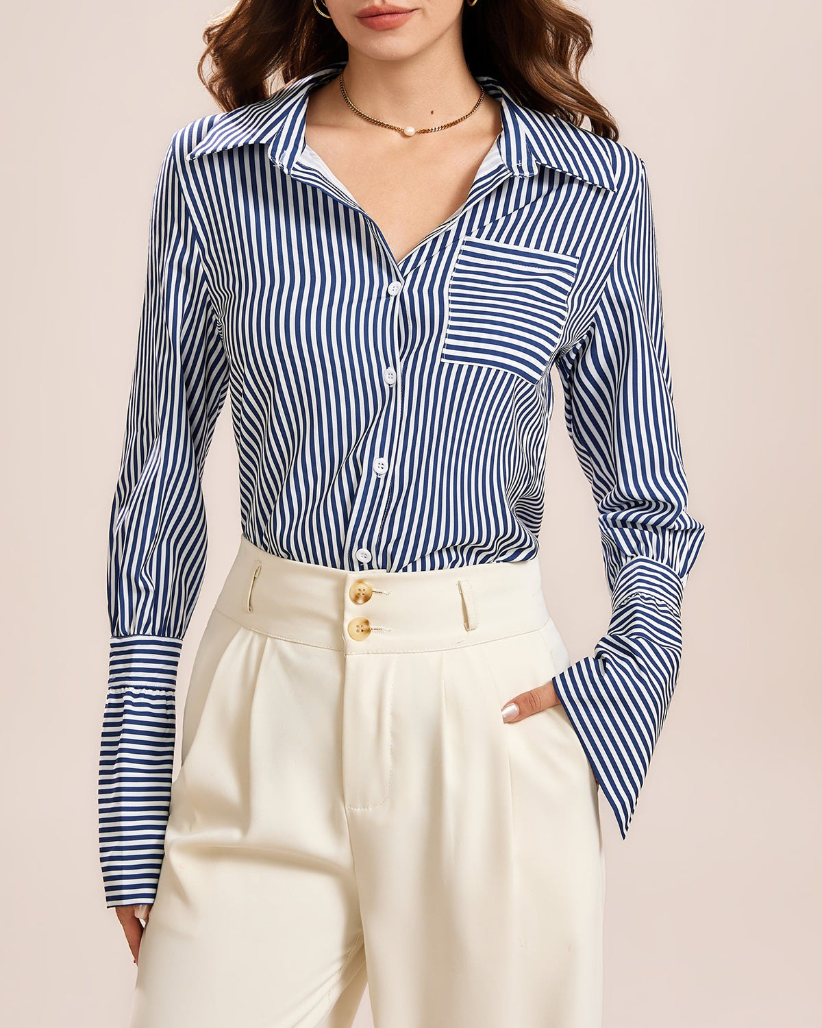 Blue Collar Button Shirt | Rihoas