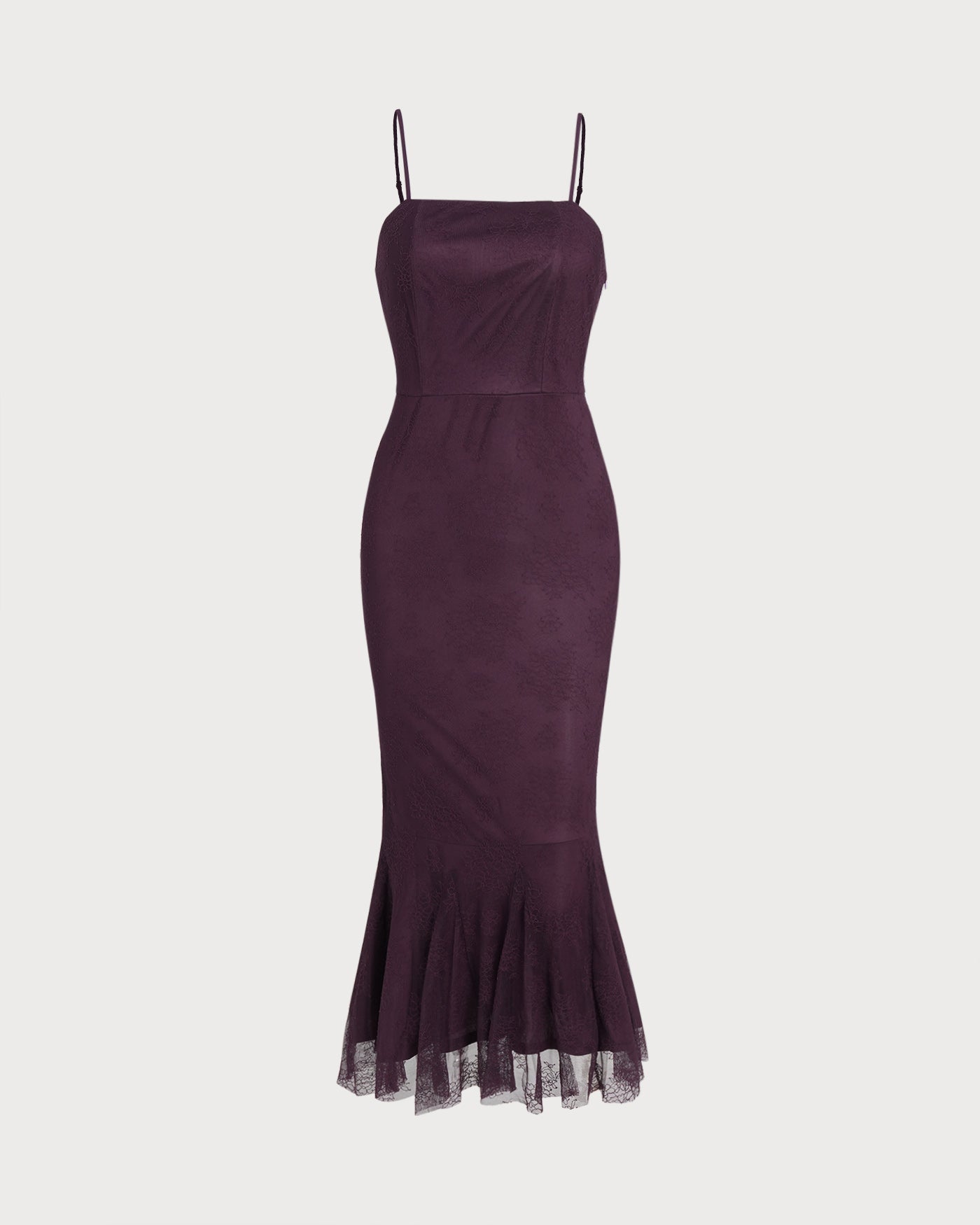 Purple Mermaid Midi Dress | Rihoas