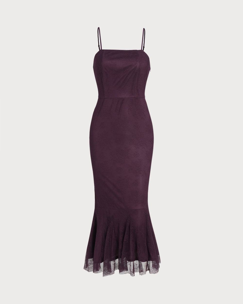 Purple Mermaid Midi Dress | Rihoas