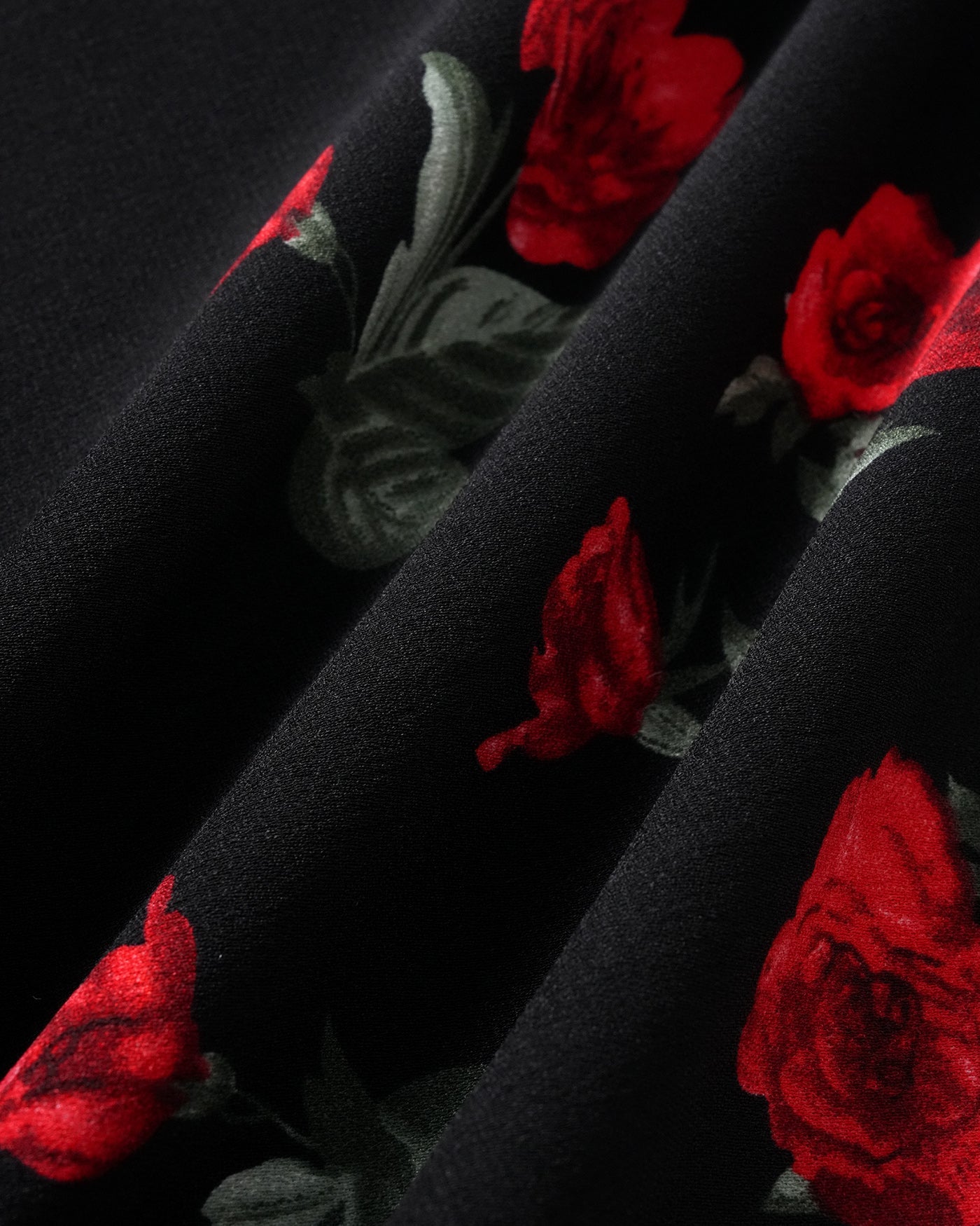 Black Floral V Neck Maxi Dress | Rihoas