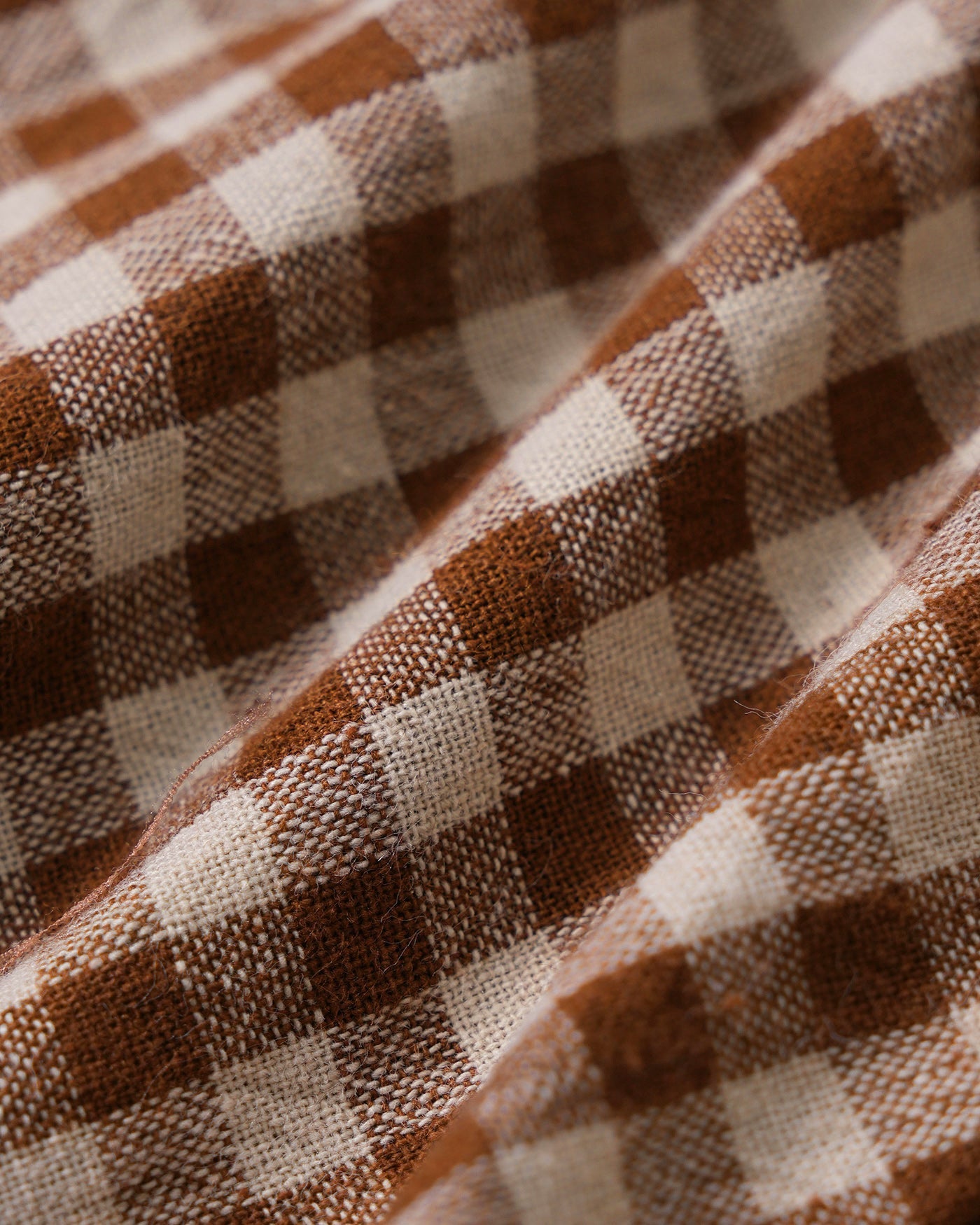 Brown Plaid Shirred Tank Top | Rihoas