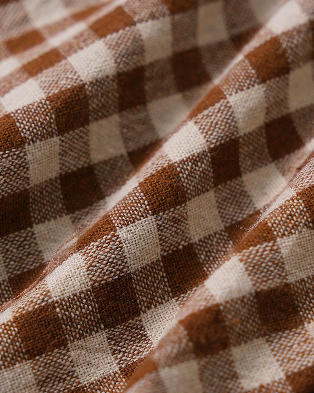 Brown Plaid Shirred Tank Top | Rihoas